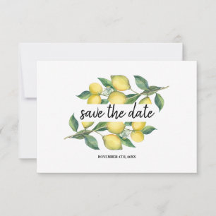 Charm Waterverf Lemon Tropical Save the Date