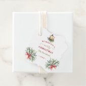 Charm we wensen u een prettige kerstkreet. bedankjes labels (In situ)