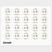 charmant autocollant à mariage rose pâle (Feuille)