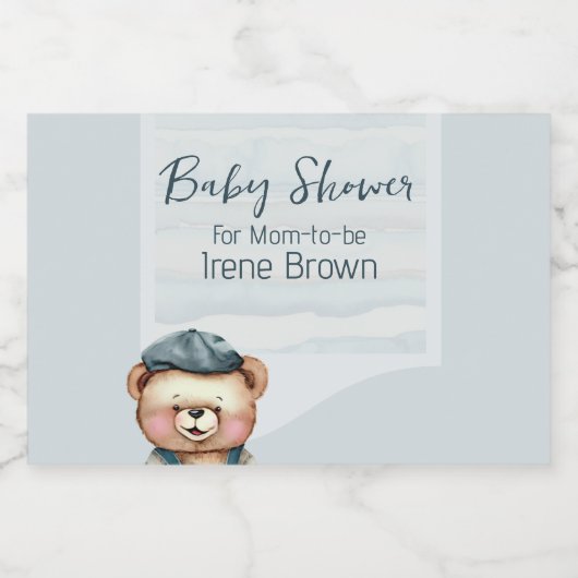 Charmant Baby shower Voedselcontainer Etiket (Enkel label)