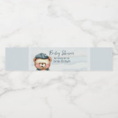 Charmant Baby shower Waterfles Etiket (Enkel label)