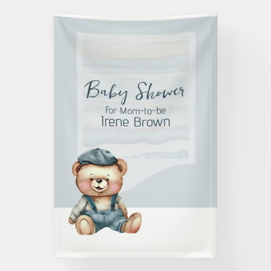 Charmant Beer Jean Baby shower Theme Banner (Verticaal)