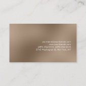 Charmant Beige Chaud Rouge Carte de visite (Dos)