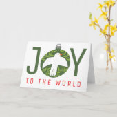 Charmant Bird Dove Kerstkerstfeestdag Kaart (Gele Bloem)