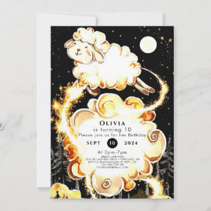 Charmant Boerderij Sheep Birthday Kaart