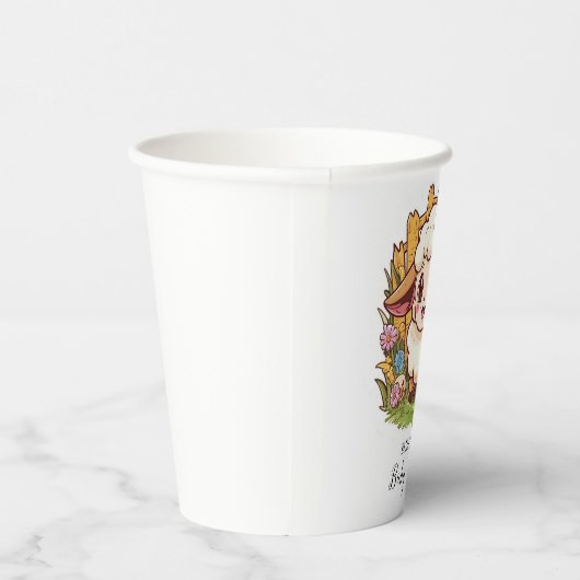 Charmant boerenerf schaap Baby shower Papieren Bekers (Rechts)