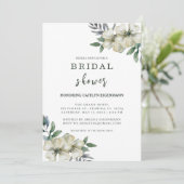 Charmant Botanique Douche Nuptiale Invitation (Debout devant)