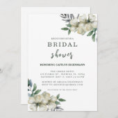 Charmant Botanique Douche Nuptiale Invitation (Devant / Derrière)