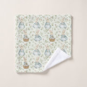 Charmant Bunnies de Pâques (Gant de toilette)