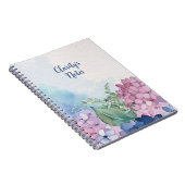 Charmant Carnet Motif Floral Aquarelle (Côté Droit)