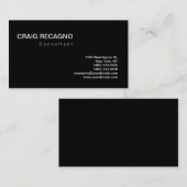 Charmant Carte de visite noir et blanc (Devant / Derrière)