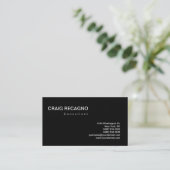 Charmant Carte de visite noir et blanc (Debout devant)