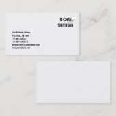 Charmant Carte de visite noir et blanc (Devant / Derrière)