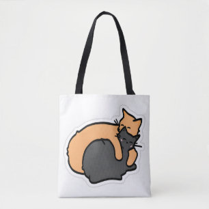 Charmant Cat Nap Canvas tas - Sinaasappel Tabby en