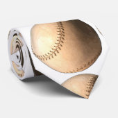 Charmant Chic Baseball Artwork Stropdas (Opgerold)
