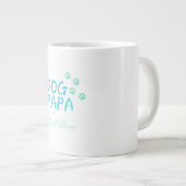 Charmant chien PapaGéant café Mug (Devant droit)