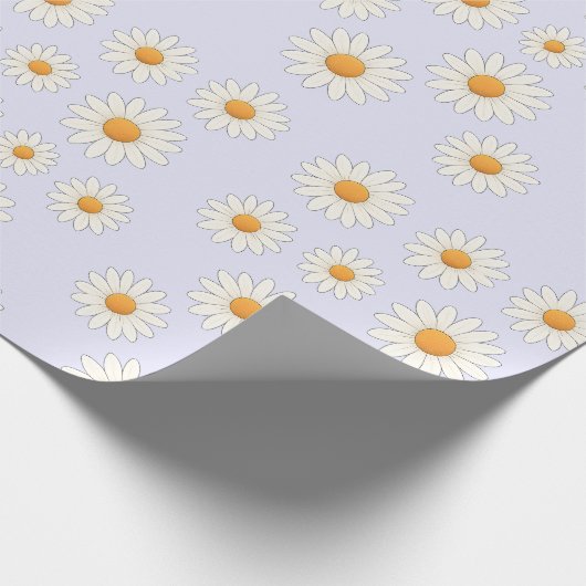Charmant Daisy Pattern – Bloemencadeau Cadeaupapier (Hoek)