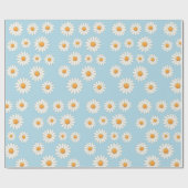 Charmant Daisy Pattern – Bloemencadeau Cadeaupapier (Vlak)