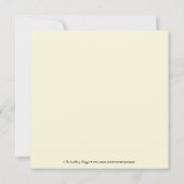 Charmant Damask Carré Faire-part de mariage :[fuzz (Dos)