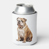 Charmant Engels Bulldog Portrait - Schattig Canin Blikjeskoeler (Blikje Voorkant)