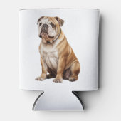 Charmant Engels Bulldog Portrait - Schattig Canin Blikjeskoeler (Voorkant)
