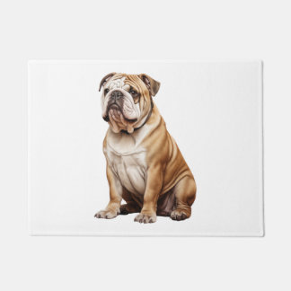 Charmant Engels Bulldog Portrait - Schattig Canin Deurmat