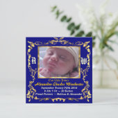 Charmant et unique Faire-part de naissance bébé (Debout devant)