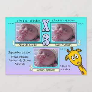 Charmant et unique Faire-part de naissance bébé