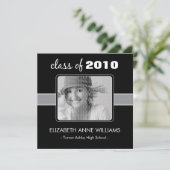 Charmant Faire-part de graduation personnalisée no (Debout devant)