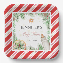 Charmant handgetekende aangepaste kerst Baby showe