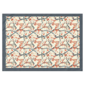 Charmant Herfst tafelkleed met vogeltjes en bloese (Voorkant (Horizontaal))