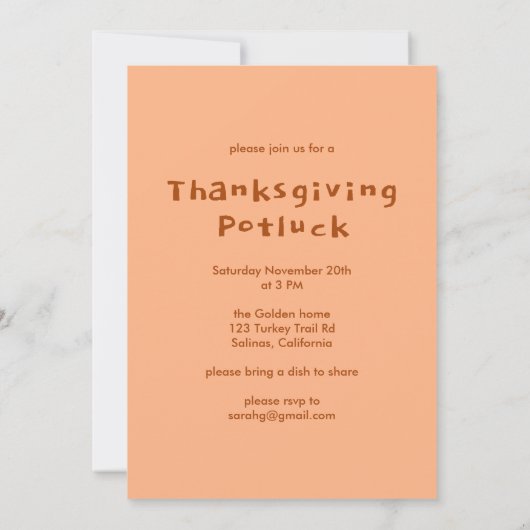 Charmant herfstdorp Thanksgiving feest Kaart (Achterkant)