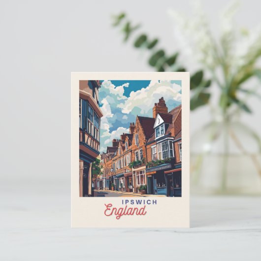 Charmant Ipswich Engeland Briefkaart (Staand voorkant)