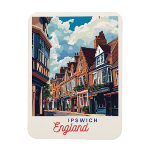 Charmant Ipswich Engeland Magneet