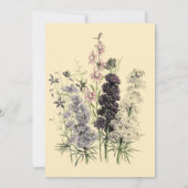 Charmant Jardin Peint Invitation à la douche nupti (Dos)