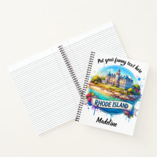 Charmant kasteel aan de kust van Rhode Island Notitieboek