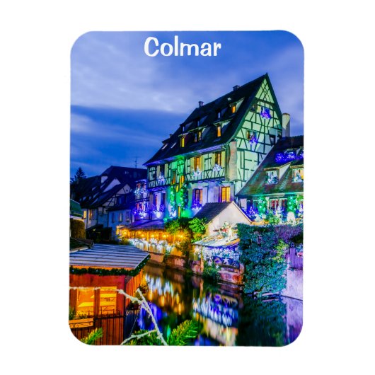 Charmant Klein Venetië, Colmar Frankrijk Magneet (Verticaal)