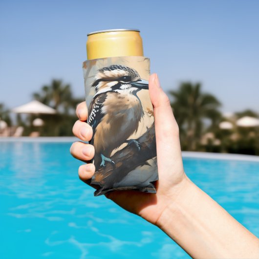 Charmant lachen: Kookaburra in olieverf (Insitu Zwembad)