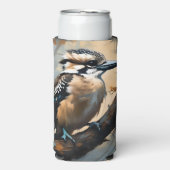 Charmant lachen: Kookaburra in olieverf (Seltzer Voorkant)