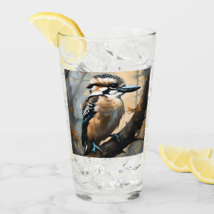 Charmant lachen: Kookaburra in olieverf Glas