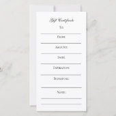 Charmant Lavendel cadeau certificaat (Achterkant)