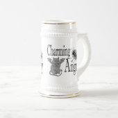 Charmant maar boos klein duivel kat grappig citaat bierpul (Voorkant rechts)