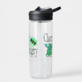 Charmant maar boos klein duivel kat grappig citaat waterfles (Links)