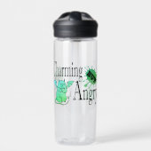 Charmant maar boos klein duivel kat grappig citaat waterfles (Voorkant)