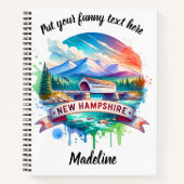 Charmant NH overdekt uitzicht Notitieboek (Voorkant)