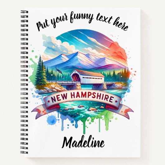 Charmant NH overdekt uitzicht Notitieboek (Voorkant)