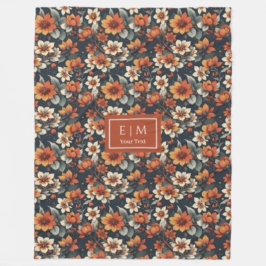 Charmant nom personnalisé couverture en orange pro (Devant)