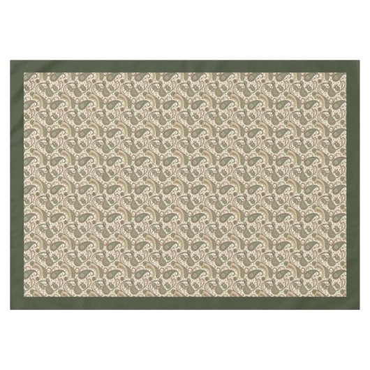 Charmant Paisley tafelkleed – Aardse Boho Vibes (Voorkant (Horizontaal))