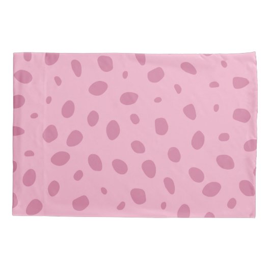 Charmant-PInk Floral Animal Print Kussensloop (Achterkant-Links)