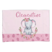 Charmant-PInk Floral Animal Print Kussensloop (Voorkant-Rechts)